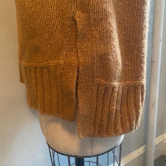 Everlane Orangey Brown Wool Oversized Turtleneck Sweater, size Small - Picture 9 of 10